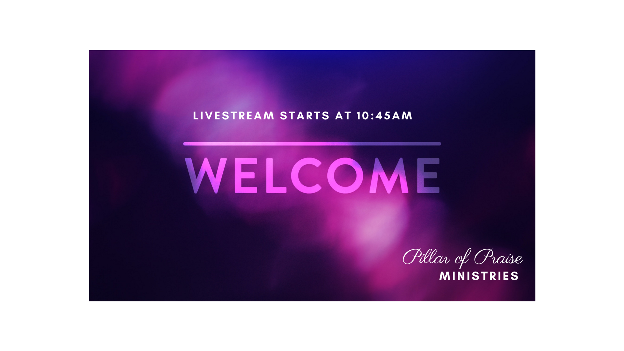 SUNDAY WORSHIP SERVICE